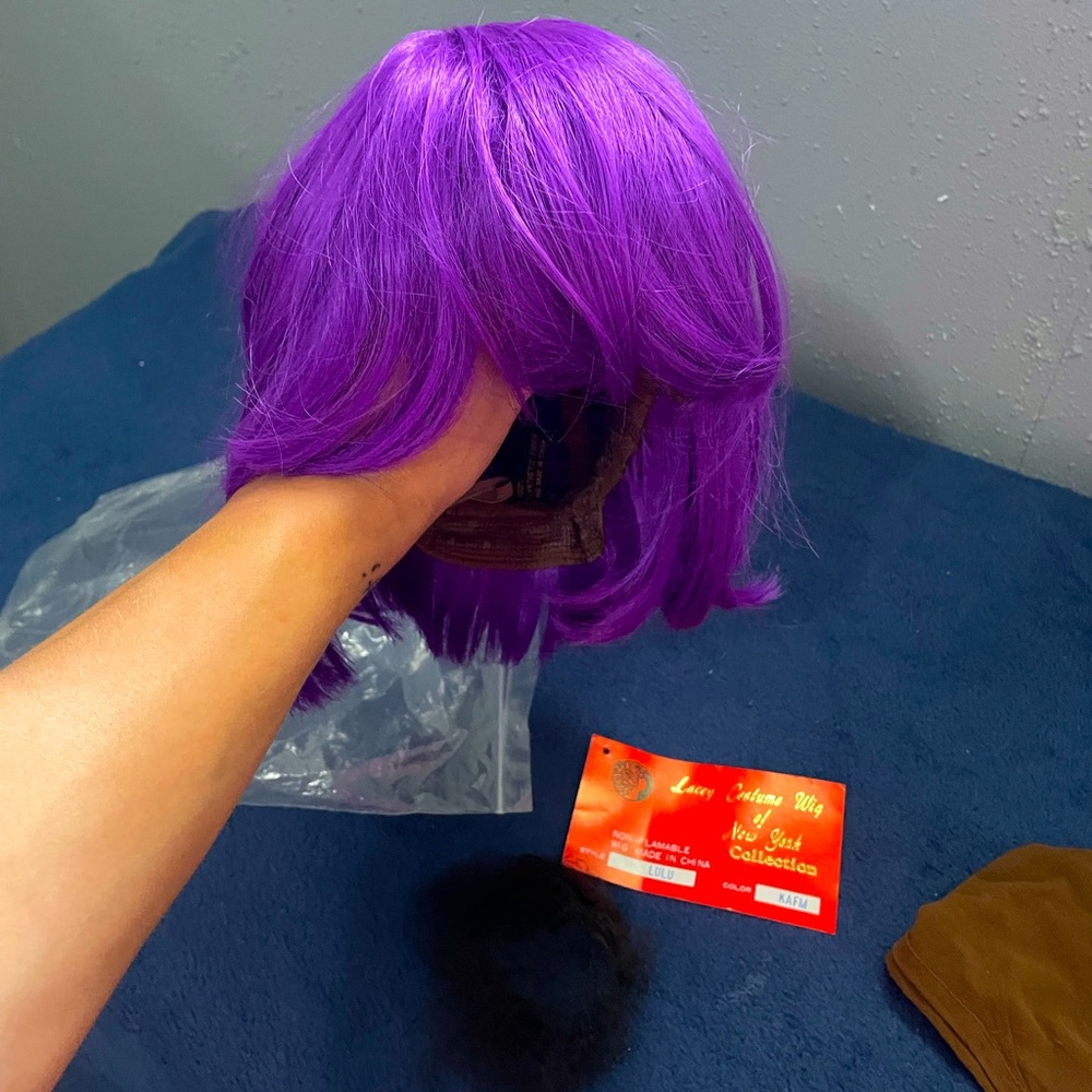 Like NEW Purple Bob style Wig